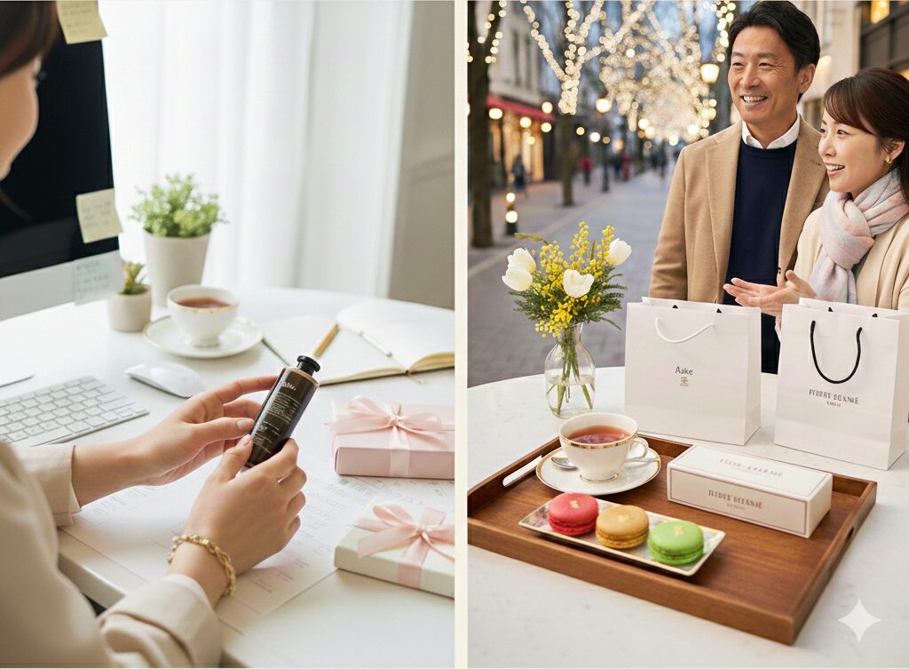 ホワイトデーに本命彼女へ贈るおすすめギフトと公式ショッパーのイメージ画像